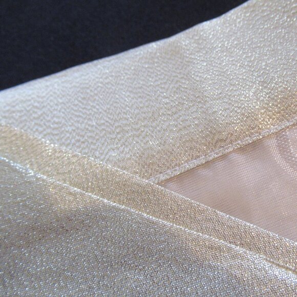 Gold Sheer Table Runner & Table Cloth, Organza, New/Vintage, Lamé, Rayon - Picture 4 of 11